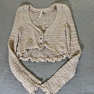 Free people cropped cardigan!